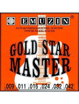 Emuzin Gold Star Master для 6-струнной гитары никель